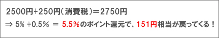 LINE Payポイント還元例