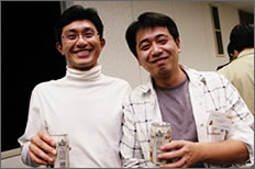 前回チャンプは今年も入賞。左から廣田さん、松永さん