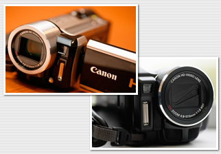 デジタルビデオカメラ「iVIS HG21」と「iVIS HF11」