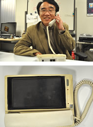 三浦氏が最初に開発した、Android搭載の内線IP電話機